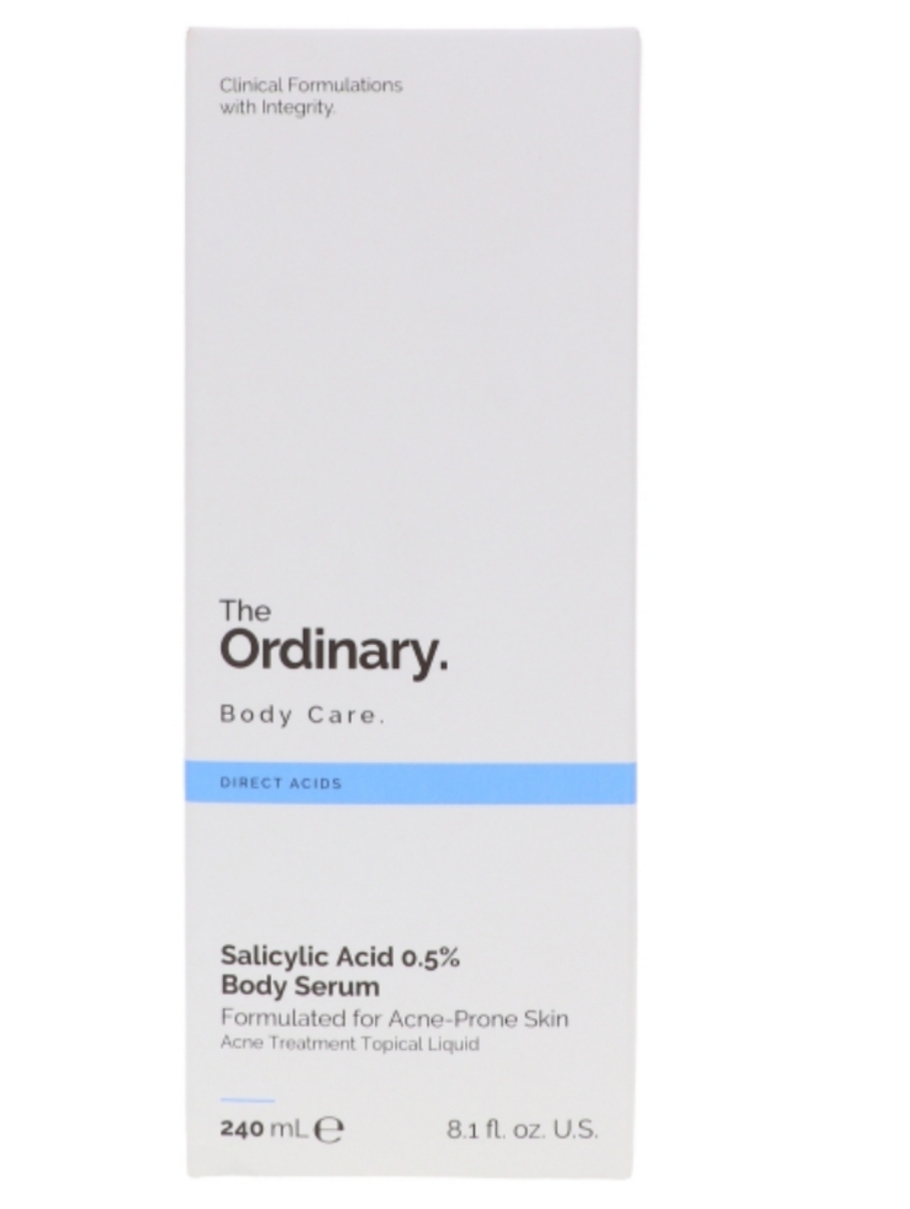 The Ordinary Salicylic Acid 0.5% Body Serum – White with Blue Accent